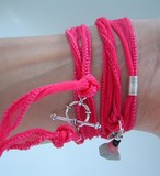 Fermoir bracelet soie Lalla Chiffon